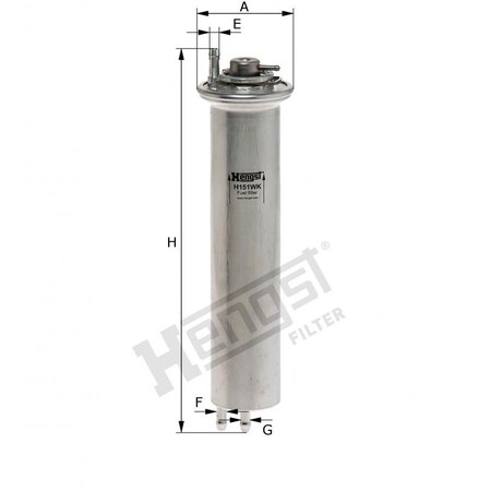 Hengst Fuel Filter, H151Wk H151WK